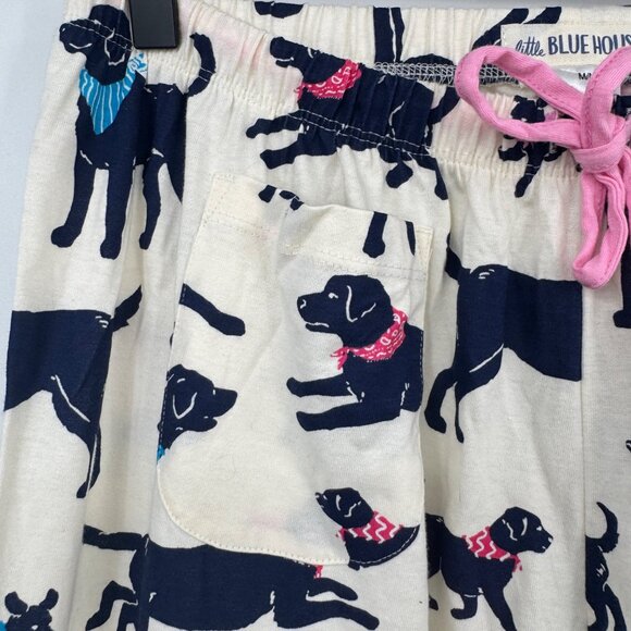 Little Blue House by Hatley Dog Dogs in bandanas all over print drawstring pocke - Picture 3 of 9